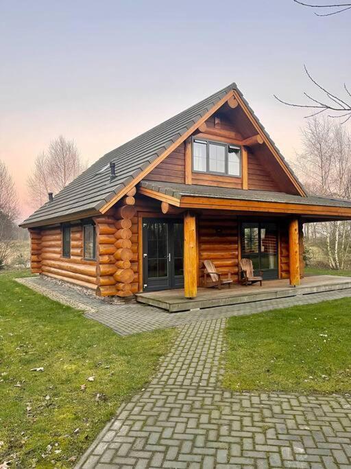 Unieke Houten Villa Met Sauna In Twente - 6P Den Ham ภายนอก รูปภาพ