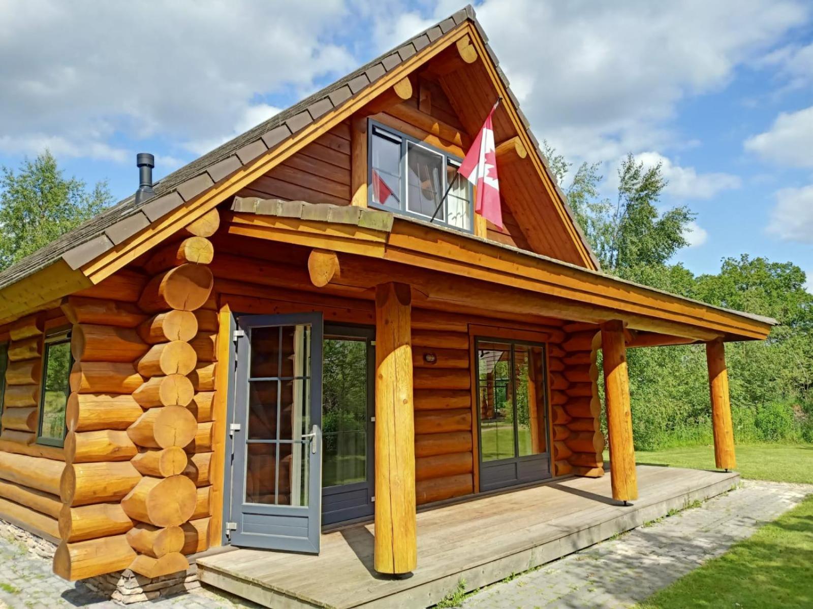 Unieke Houten Villa Met Sauna In Twente - 6P Den Ham ภายนอก รูปภาพ